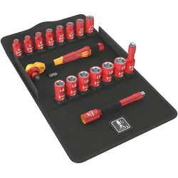 Wera 8100 SB VDE 1, Steckschlüssel-Satz, 17 Stück(e), Schwarz, Rot, Ratschengrif