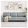 vidaXL 3-Sitzer-Sofa Hellgrau 210 cm Stoff