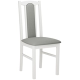 MIRJAN24 Stuhl Bos VII (1 Stück), aus Buchenholz, 43x47x95 cm grau