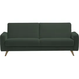 exxpo - sofa fashion 3-Sitzer Schlafcouch Cord Braun