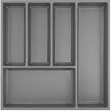 Agoform Vasalat Besteck Organizer 470 x 53 x 473 mm Schiefgrau Kunststoff