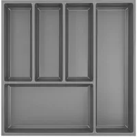 Agoform Vasalat Besteck Organizer 470 x 53 x 473 mm Schiefgrau Kunststoff