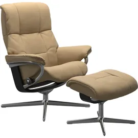 Stressless Mayfair mit Cross Base Leder 83 x 102 x 74 cm sand paloma
