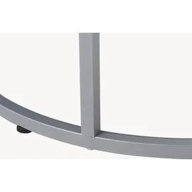 [en.casa] Skagen Marmor weiß / silber 2er Set