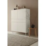 LeGer Home by Lena Gercke Highboard »Essentials«, Höhe: 144cm, MDF lackiert, Push-to-open-Funktion