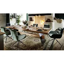 Bodahl Esstisch Beam, in 5 Größen 220 / 240 / 260 / 280 / 300 x 100 cm, Eiche massiv beige 220 cm x 76 cm x 100 cm