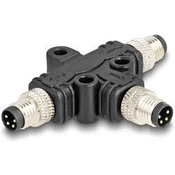 Delock Netzwerk-Splitter - 4-poliger M8 (M)