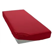 bellana Spannbettlaken Jersey 180 x 200 cm rot