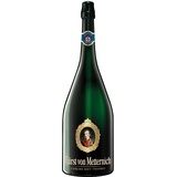 Fürst von Metternich Riesling Sekt Trocken (1 x 3 l) Trockener Premium-Sekt in beeindruckender Doppelmagnumflasche, ideal als Geschenk zur Hochzeit, Weine aus deutschen Anbaugebieten