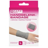 HARO sports Handgelenk-Bandage Größe L, elastisch, unterstützt schmerzende Gelenke, Handgelenkstütze für Sport Alltag, entlastet Handgelenk, links rechts tragbar, atmungsaktiv, strapazierfähig