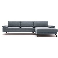 hülsta sofa Ecksofa hs.450 blau|grau 274 cm x 95 cm x 178 cm