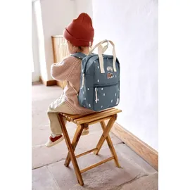 Lässig Kindergartenrucksack Square 7L Happy Prints Midnight Blue