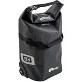 B&W International B3 Fahrradtasche mit 2 Rollen und Teleskopgriff, schwarz, wasserdicht, max. Zuladung 15 kg