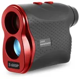SEIWEI Rot Tragbarer Laser-Entfernungsmesser, hochpräzises Teleskop, 6-fache Vergrößerung, Golf-Entfernungsmesser für Sportveranstaltungen, Outdoor-Abenteuer