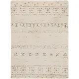 benuta nest Hochflorteppich, Beige, Textil, Rauten, Rechteckig, 80x150 cm, Oeko-Tex® Standard 100, wasserabweisend, Teppiche & Böden, Teppiche, Hochflorteppiche & Shaggys