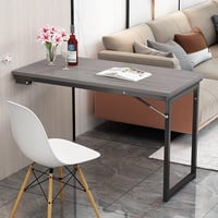 Klapptisch wandklapptisch küchentisch Space-Saving Folding Table for Wall Mounting, Wall Mounted Table, Einfach zu Falten und kann als Esstisch, Schreibtisch verwendet Werden (Color : Gray, Size : 9