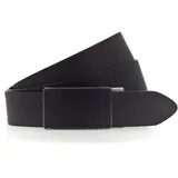 Mustang Herrengürtel Leder 3,5 cm Schwarz 120