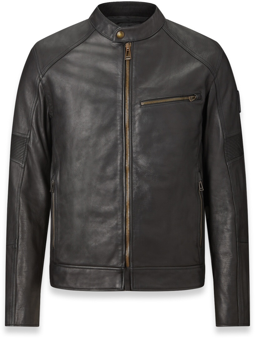 Belstaff Vanguard Motorfiets lederen jas, zwart, 4XL