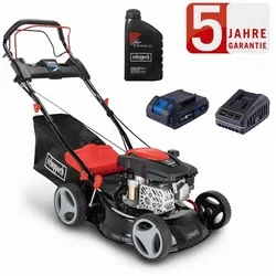 Scheppach Benzin Rasenmäher RM420AE + Öl 3,5PS Antrieb + Hybrid-Start