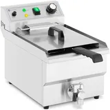 Royal Catering Elektro-Fritteuse - 9 l 3000 W Ablasshahn -