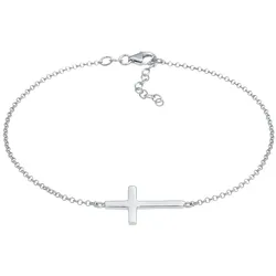 Elli Kreuz Religion Glaube Filigran Trend 925 Silber Damen 
