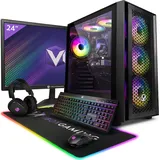 Vibox III-118 Gaming PC Set Komplett - Monitor 23 Zoll - Intel Core i7 9700KF 4,9 GHz - Nvidia RTX 4060 OC 8 GB - 32 GB RAM - 1 TB SSD - Windows 11...