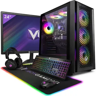 Vibox III-118 Gaming PC Set Komplett - Monitor 23 Zoll - Intel Core i7 9700KF 4,9 GHz - Nvidia RTX 4060 OC 8 GB - 32 GB RAM - 1 TB SSD - Windows 11...