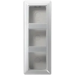 Jung Aufputz-Kappe, 3-fach (aluminium)