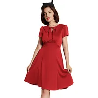 Belle Poque Cocktailkleid Rockabilly Kleid Strickkleid Damen Etuikleid für Strandkleid Sommerkleid - XXL