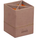 Rhodia Rhodiarama Stifteköcher Kunstleder 8x8x11 cm Rosenholz 1 St.