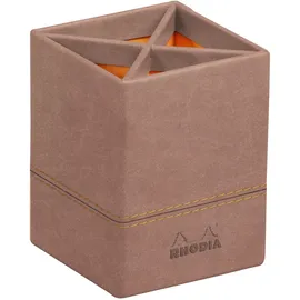 Rhodia Rhodiarama Stifteköcher Kunstleder 8x8x11 cm Rosenholz 1 St.