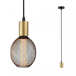 Paulmann 71134 Pendelleuchte Ravi IP44 E27 max. 60W Schwarz matt/Gold