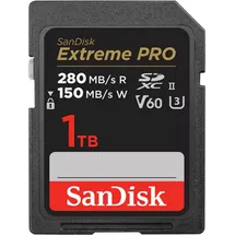 SanDisk Extreme PRO R280/W150 SDXC 1TB, UHS-II U3, Class 10 (SDSDXEP-1T00)