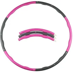 Fitnessreifen - Hula Hoop Reifen - Gymnastikreifen 1,2 kg - Lila/Grau 100 CM