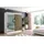 altdecor Schiebetürenschrank Vilan 200 x 215 x 61 cm Weiß/Eiche Wotan