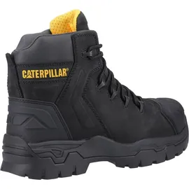 CAT Footwear Everett S3 WP Leder Schwarz Sicherheitsstiefel, - 43