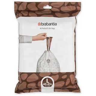 Brabantia PerfectFit Spenderpackung (Code L - 40L / 45L) Extra Starke müllsäcke Mit Zugband (40