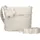 Zwei Hannah Schultertasche 25 cm weiss