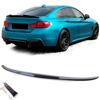 Sport Heckspoiler Lippe Schwarz Glanz passt für 4er BMW F36 Gran Coupe 13-21