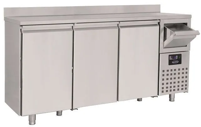 Gastro Kühltisch Kühltheke -2/+8°C 3Türen&1Schublade 2x1/1GN 2135x600x1050mm
