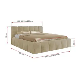 MKS Nira Classic 180 x 200 cm Creme