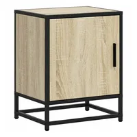 VidaXL Nachttisch Sonoma-Eiche 40x31x50 cm Holzwerkstoff und Metall