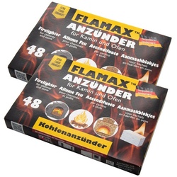 conkor Anzündkamin Ofenanzünder Kaminanzünder Kohlenanzünder Anzünder (96-tlg), Würfel, Grill, Kohle