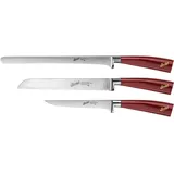 Berkel Elegance Messerset 3-tlg. 26 cm rot/silberfarben