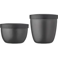 Mepal Ellipse Snackpot schwarz 0,5 l 2-teiliges Set