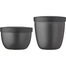 Mepal Ellipse Snackpot schwarz 0,5 l 2-teiliges Set