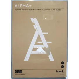 hauck Alpha+ White Holzhochstuhl Mitwachsend Kinderhochstuhl Buche 90kg NEU
