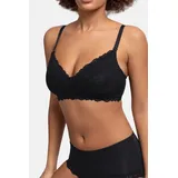DORINA Still-BH "Valeria Nursing Bra", Damen, Gr. 95, Cup C, schwarz, Spitze, Obermaterial: 89% Nylon, 11% Lyocell, BHs Still-BH, mit Bügel, Stillclips für Einhandbedienung, mit Spitze