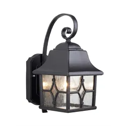 Kent 1-flammige Wandlaterne - Schwarz - KENT