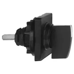 Schneider Electric KAC1H Betätigungselement 45x45mm, schwarz, Knebel, schwarz, zum Gravieren